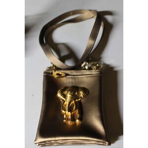 NIMA Vintage Crossbody Gold Elephant 3D Compartment Bag (Pre-Owned)